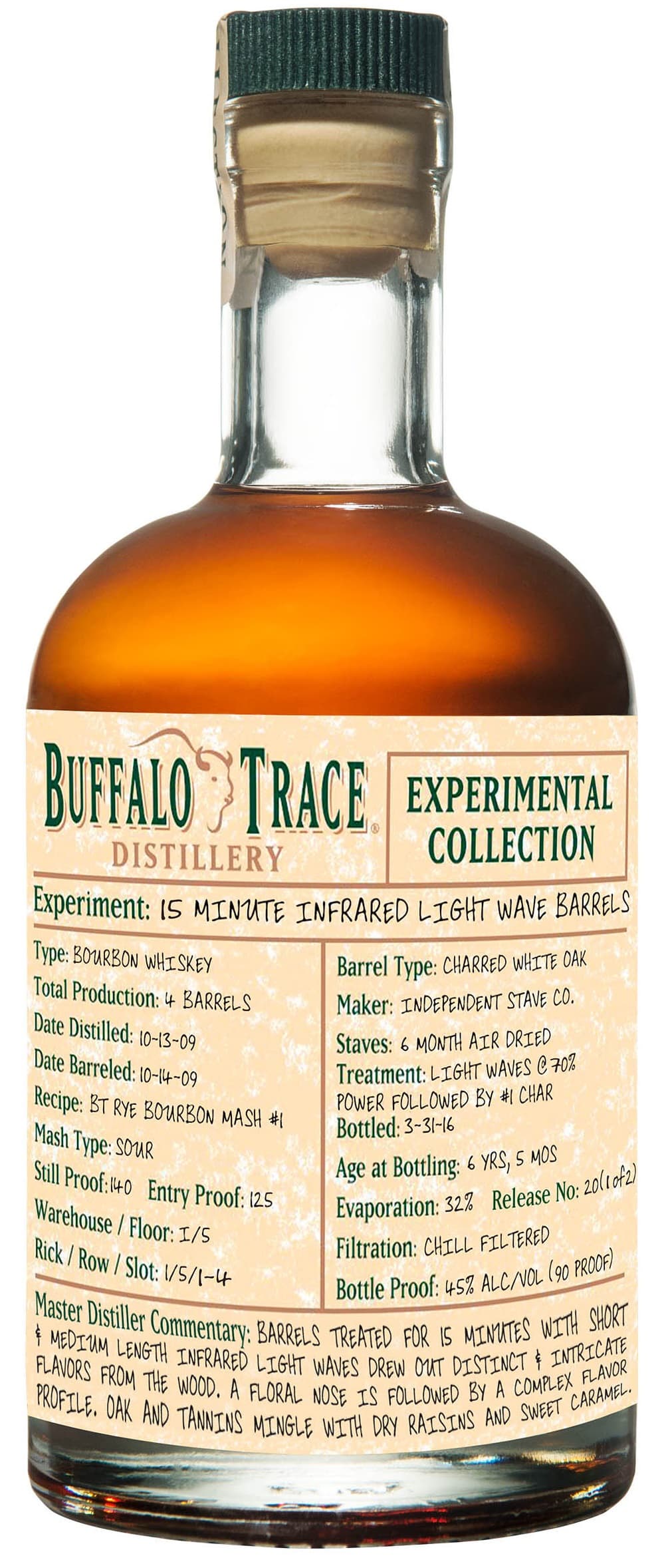 Buffalo Trace Experimental Collection 15 Minute Infrared Light Wave Barrel
