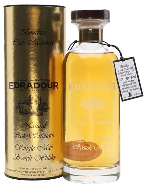 Edradour Natural Cask Strength 2006 3rd Release Bourbon Cask Matured