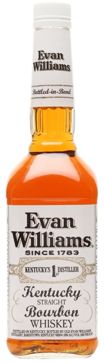 Evan Williams Bottled-In-Bond 100 Proof, White Label