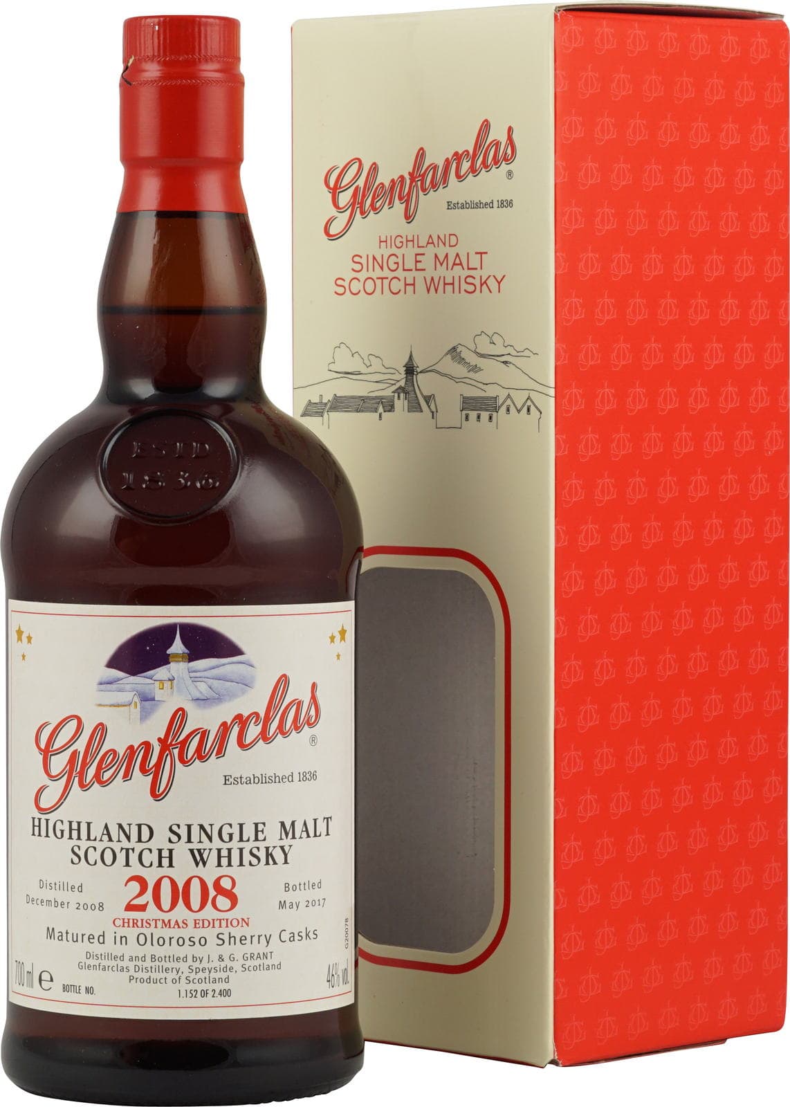 Glenfarclas 2008 Christmas Edition Oloroso Sherry Cask Matured Bottled May 2017