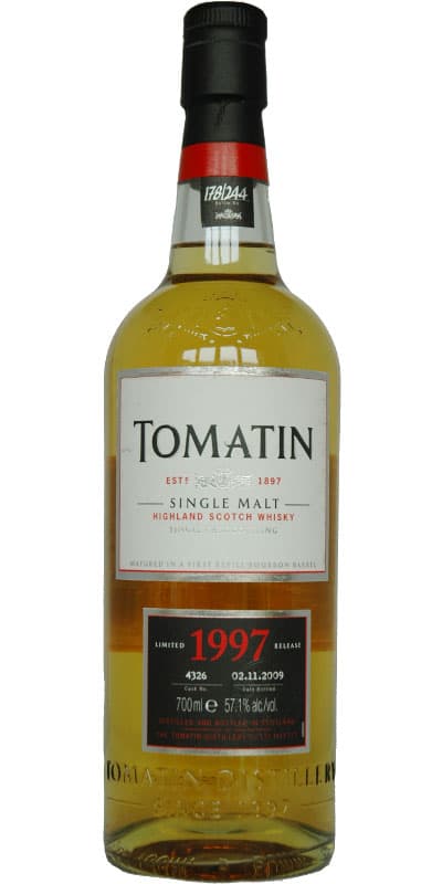 Tomatin Limited 1997 Release 2nd Fill Sherry Hogshead Matured